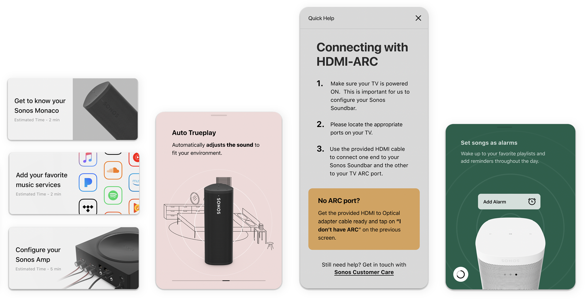 Sonos setup and onboarding