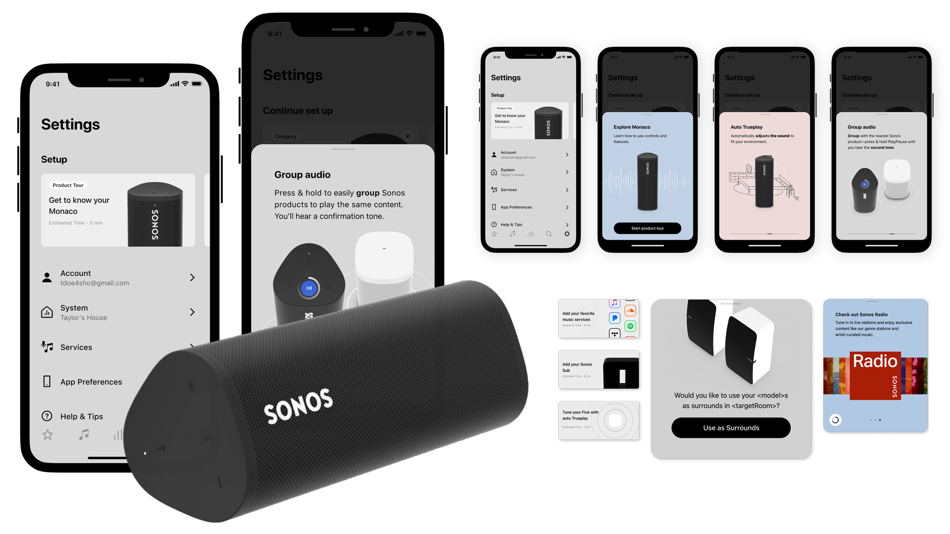 Sonos setup and onboarding
