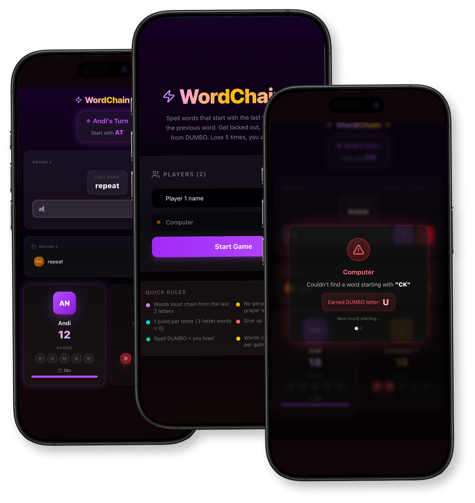 Word Chain app